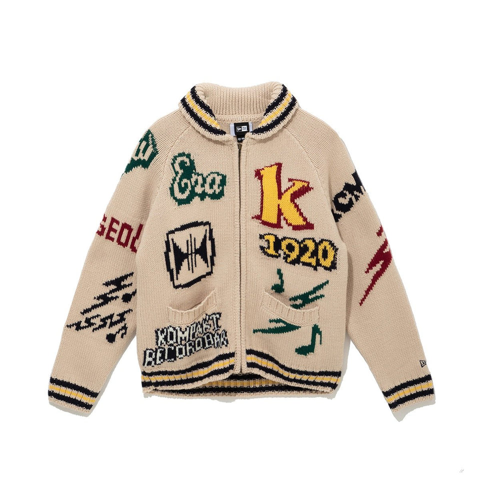 カウチンカーディガン Kompakt Record Bar アイボリー - 14908120-S | NEW ERA ニューエラ公式オンラインストア