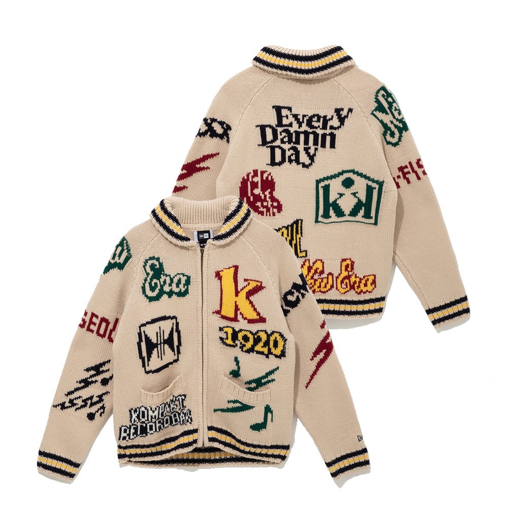 カウチンカーディガン Kompakt Record Bar アイボリー | ニューエラ