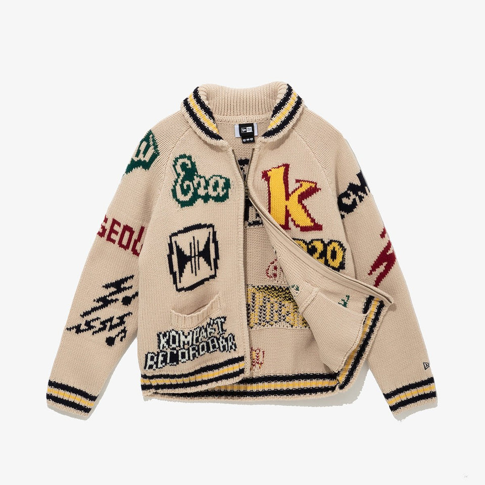 カウチンカーディガン Kompakt Record Bar アイボリー - 14908120-S | NEW ERA ニューエラ公式オンラインストア