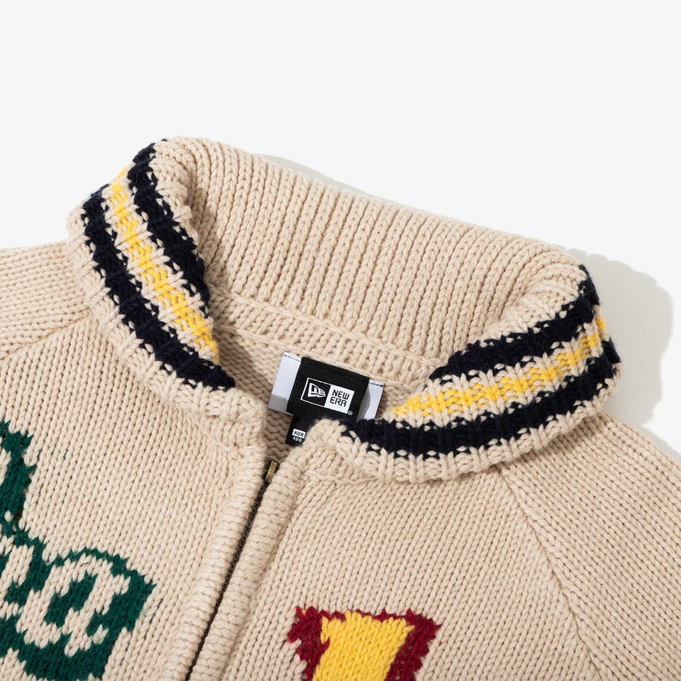 カウチンカーディガン Kompakt Record Bar アイボリー - 14908120-S | NEW ERA ニューエラ公式オンラインストア