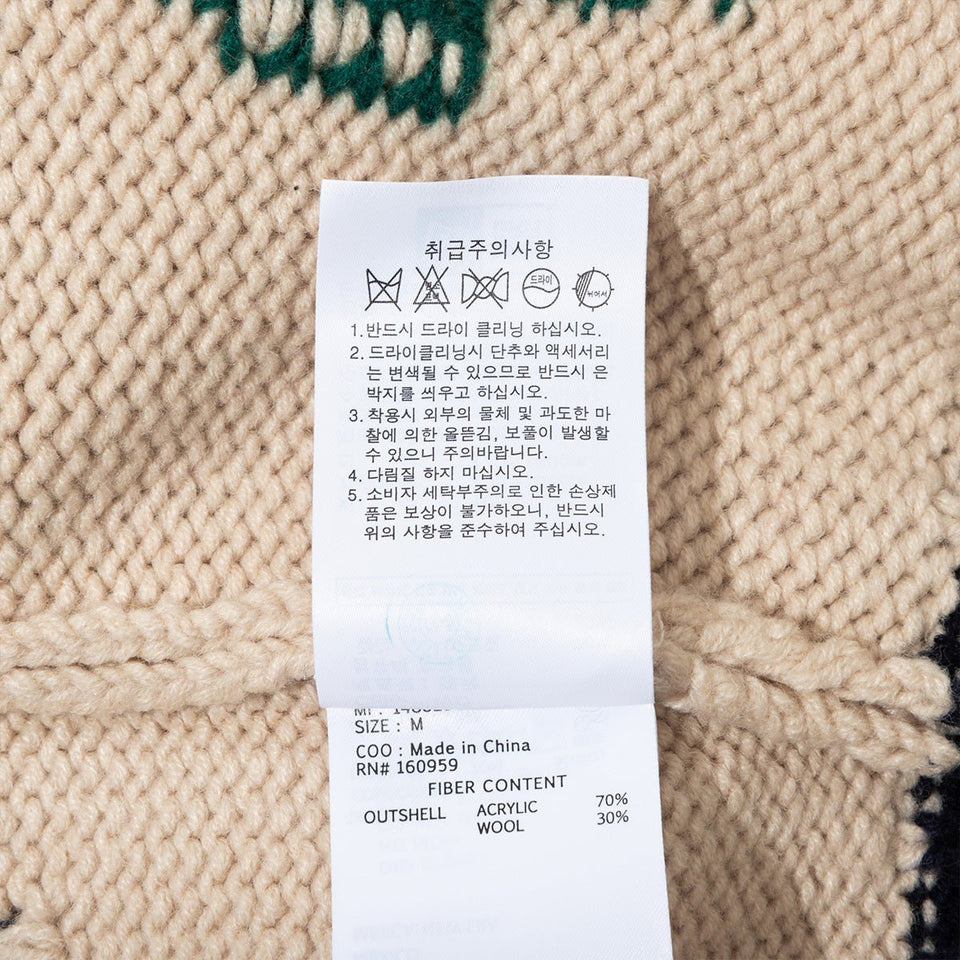 カウチンカーディガン Kompakt Record Bar アイボリー - 14908120-S | NEW ERA ニューエラ公式オンラインストア