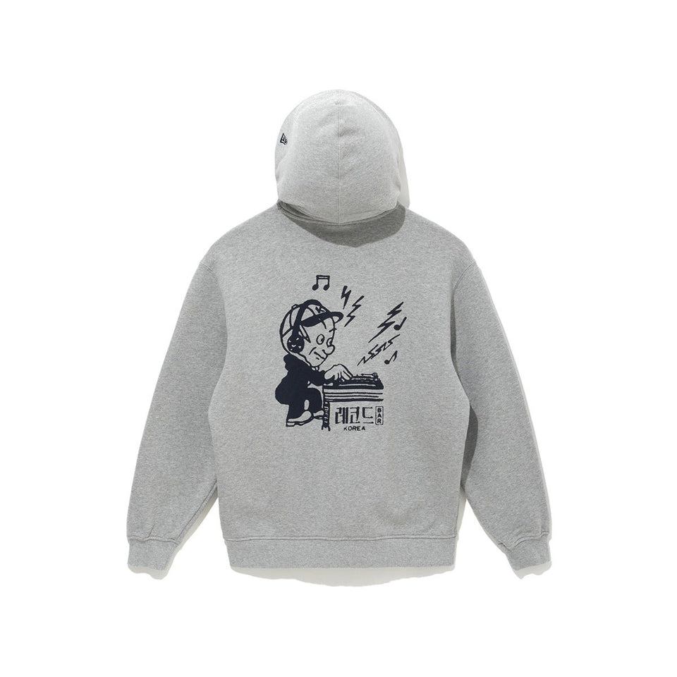 裏毛 スウェット プルオーバーフーディー Kompakt Record Bar グレー - 14908121-S | NEW ERA ニューエラ公式オンラインストア