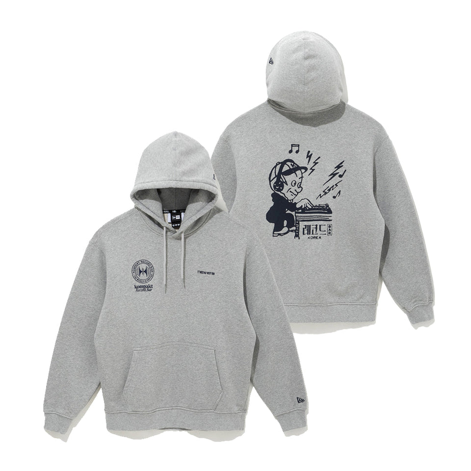 裏毛 スウェット プルオーバーフーディー Kompakt Record Bar グレー - 14908121-S | NEW ERA ニューエラ公式オンラインストア