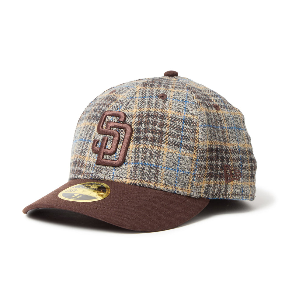 LP 59FIFTY フランネル チェック サンディエゴ･パドレス ブラウン バーンウッド - 14667657 - 700 | NEW ERA ニューエラ公式オンラインストア