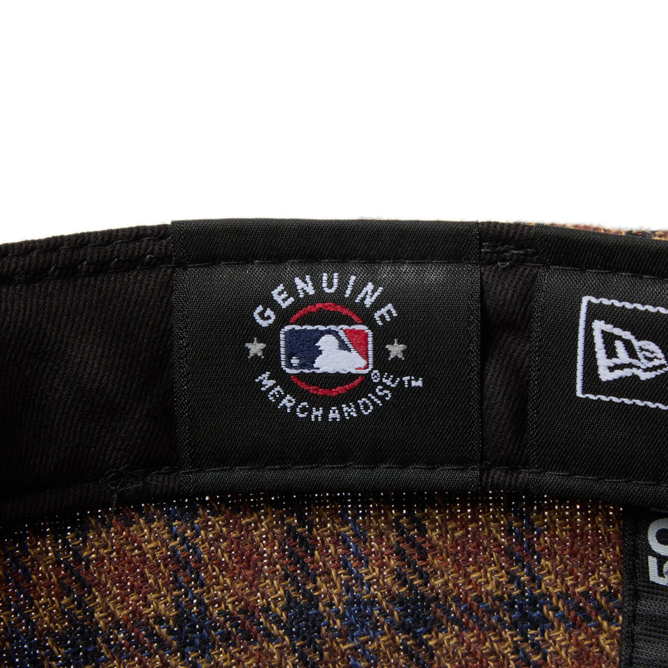 LP 59FIFTY フランネル チェック ニューヨーク・ヤンキース ブラウン ネイビー - 14667658 - 700 | NEW ERA ニューエラ公式オンラインストア