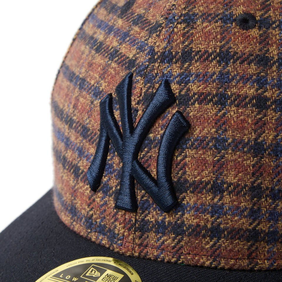 LP 59FIFTY フランネル チェック ニューヨーク・ヤンキース ブラウン ネイビー - 14667658 - 700 | NEW ERA ニューエラ公式オンラインストア