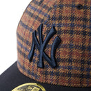 LP 59FIFTY フランネル チェック ニューヨーク・ヤンキース ブラウン ネイビー - 14667658 - 700 | NEW ERA ニューエラ公式オンラインストア