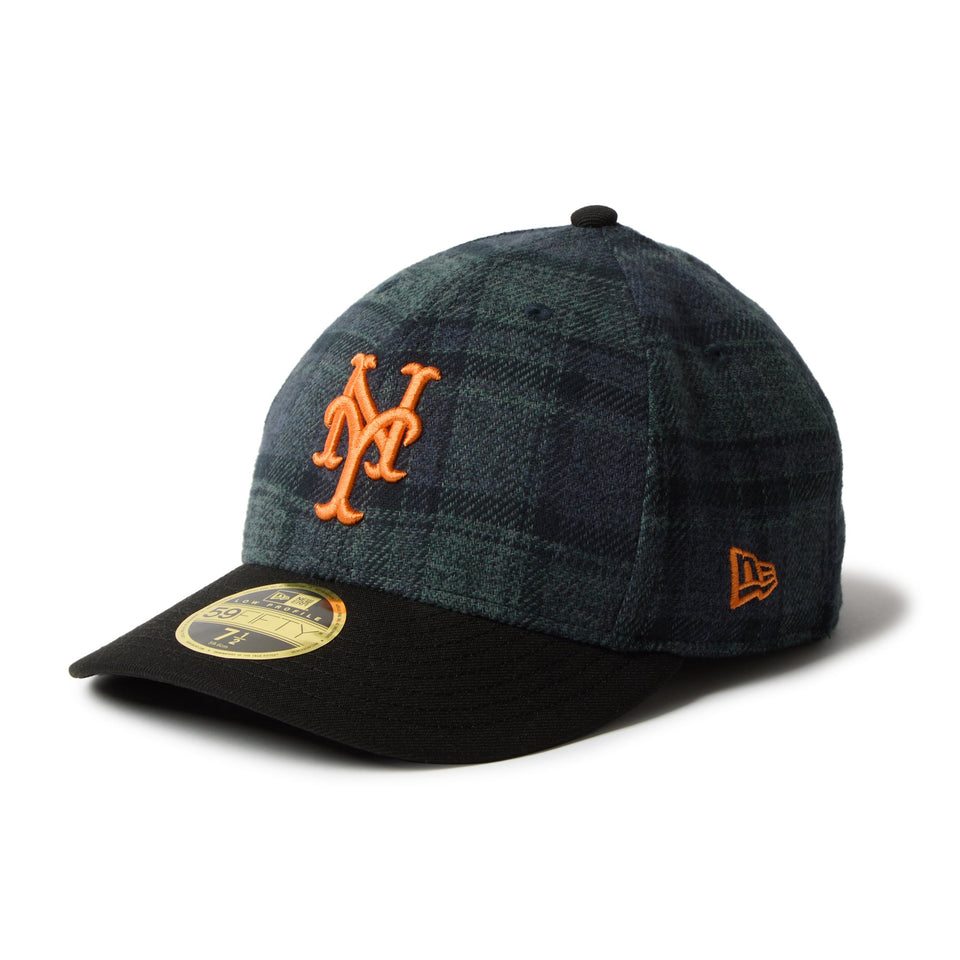 LP 59FIFTY フランネル チェック ニューヨーク・メッツ グリーン ブラック - 14667659 - 700 | NEW ERA ニューエラ公式オンラインストア