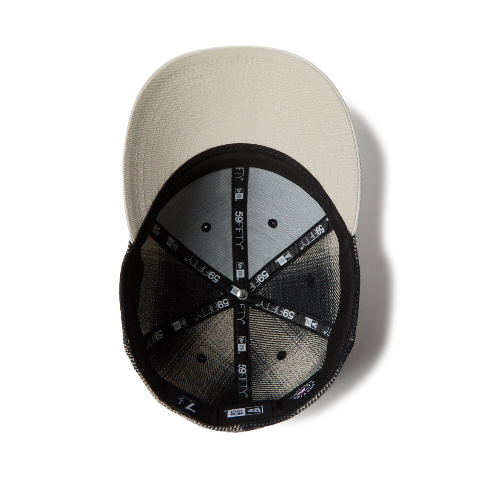 LP 59FIFTY フランネル チェック ロサンゼルス・ドジャース ブラック ストーン - 14667660 - 700 | NEW ERA ニューエラ公式オンラインストア