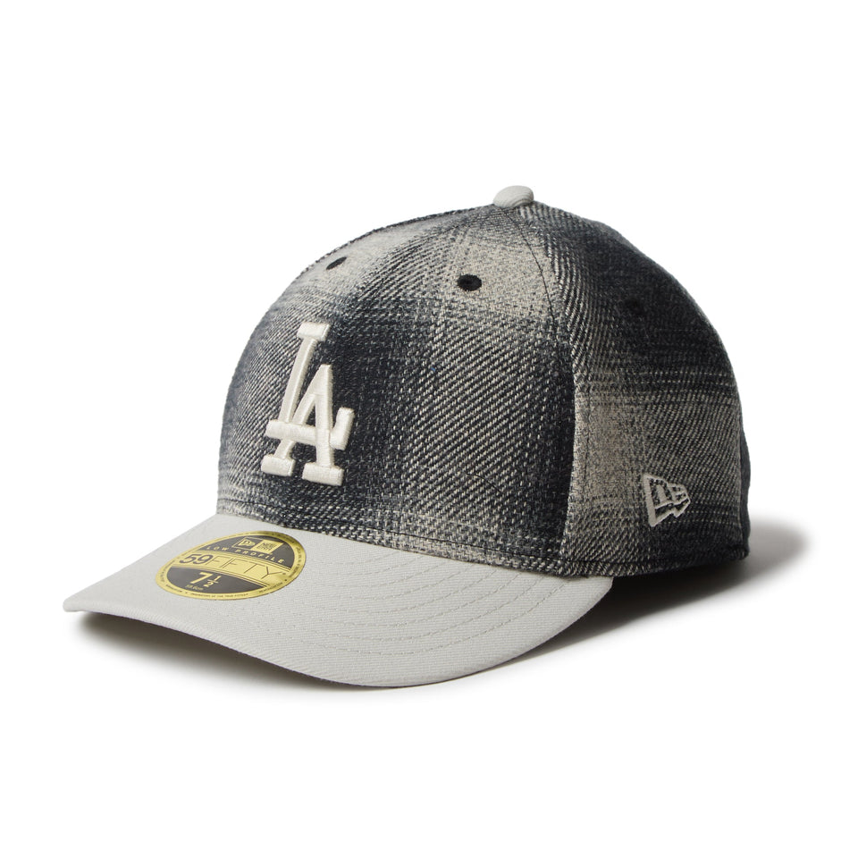 LP 59FIFTY フランネル チェック ロサンゼルス・ドジャース ブラック ストーン - 14667660 - 700 | NEW ERA ニューエラ公式オンラインストア