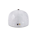 LP 59FIFTY 59FIFTY DAY Memorial Collection サンディエゴ・パドレス オールオーバーエンブロイダリー ホワイト ブラウンバイザー - 14677002 - 700 | NEW ERA ニューエラ公式オンラインストア