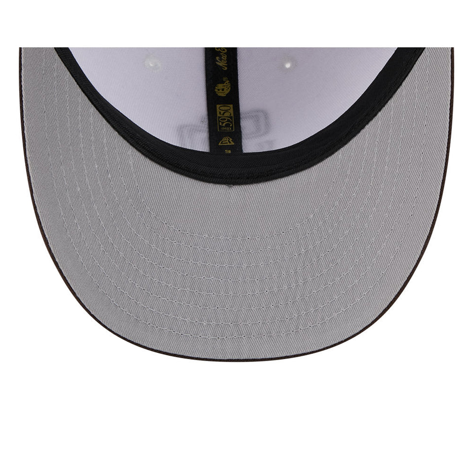 LP 59FIFTY 59FIFTY DAY Memorial Collection サンディエゴ・パドレス オールオーバーエンブロイダリー ホワイト ブラウンバイザー - 14677002 - 700 | NEW ERA ニューエラ公式オンラインストア