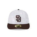 LP 59FIFTY 59FIFTY DAY Memorial Collection サンディエゴ・パドレス オールオーバーエンブロイダリー ホワイト ブラウンバイザー - 14677002 - 700 | NEW ERA ニューエラ公式オンラインストア