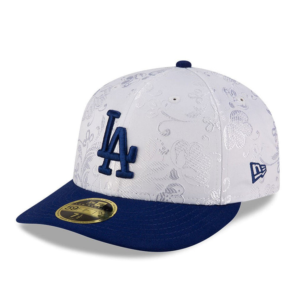 LP 59FIFTY 59FIFTY DAY Memorial Collection ロサンゼルス・ドジャース オールオーバーエンブロイダリー ホワイト ダークロイヤルバイザー - 14677005 - 700 | NEW ERA ニューエラ公式オンラインストア
