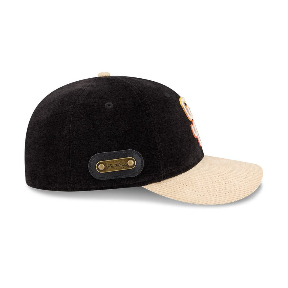 LP 59FIFTY Fall Velvet サンディエゴ・パドレス ブラック コーデュロイバイザー - 14866564-700 | NEW ERA ニューエラ公式オンラインストア