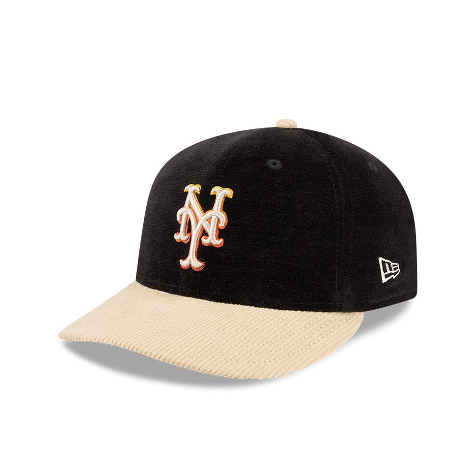 LP 59FIFTY Fall Velvet ニューヨーク・メッツ ブラック コーデュロイバイザー - 14866566-700 | NEW ERA ニューエラ公式オンラインストア