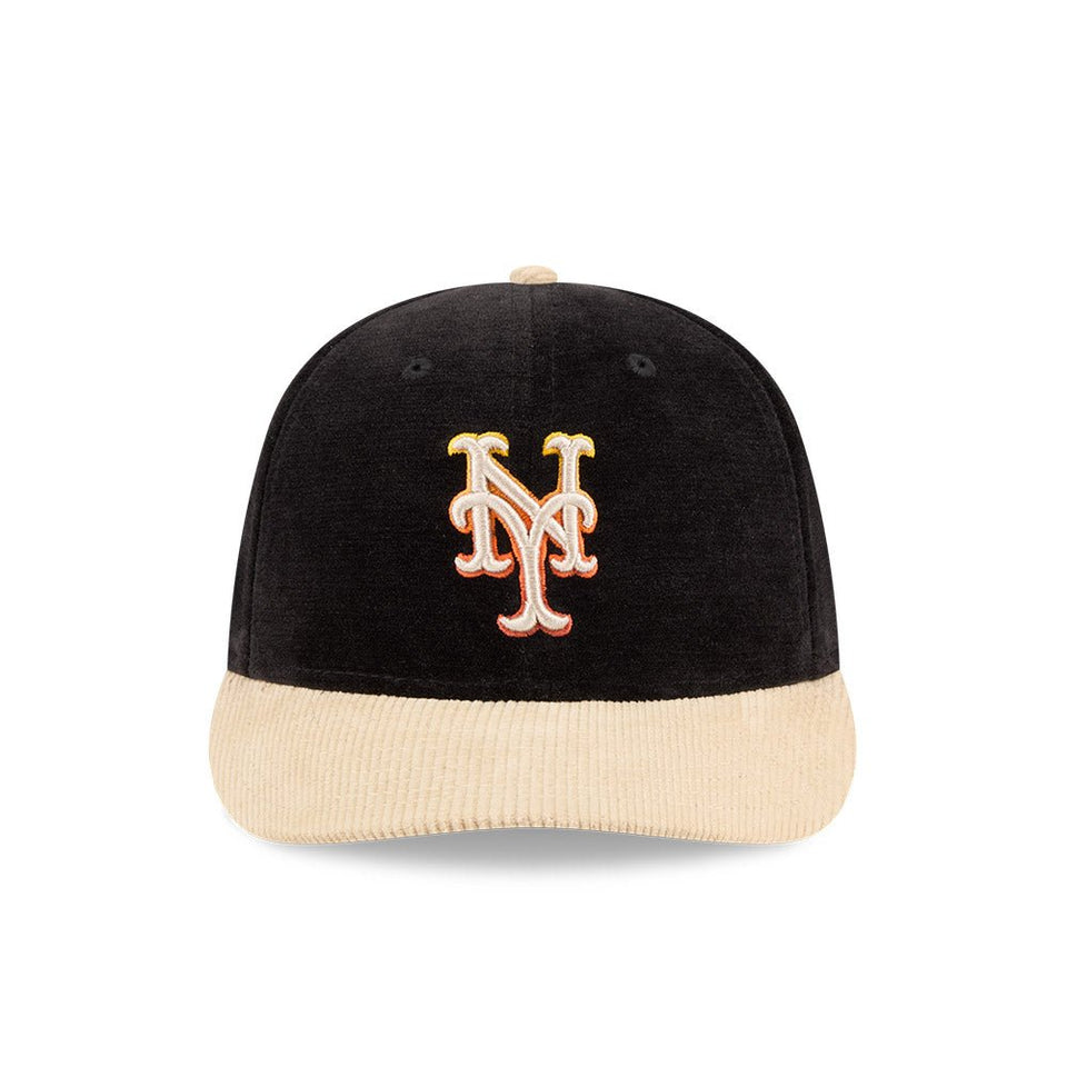 LP 59FIFTY Fall Velvet ニューヨーク・メッツ ブラック コーデュロイバイザー - 14866566-700 | NEW ERA ニューエラ公式オンラインストア