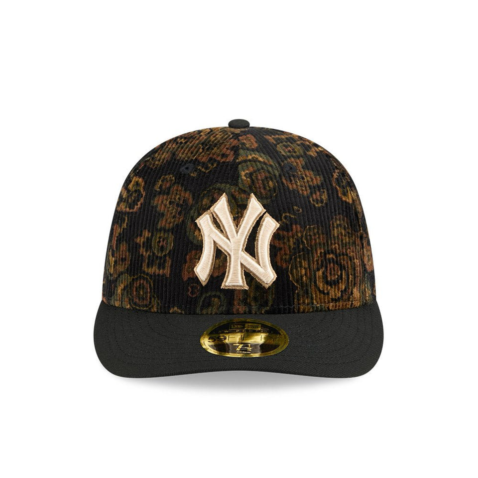 LP 59FIFTY Floral Corduroy ニューヨーク・ヤンキース ブラック - 14724289 - 700 | NEW ERA ニューエラ公式オンラインストア