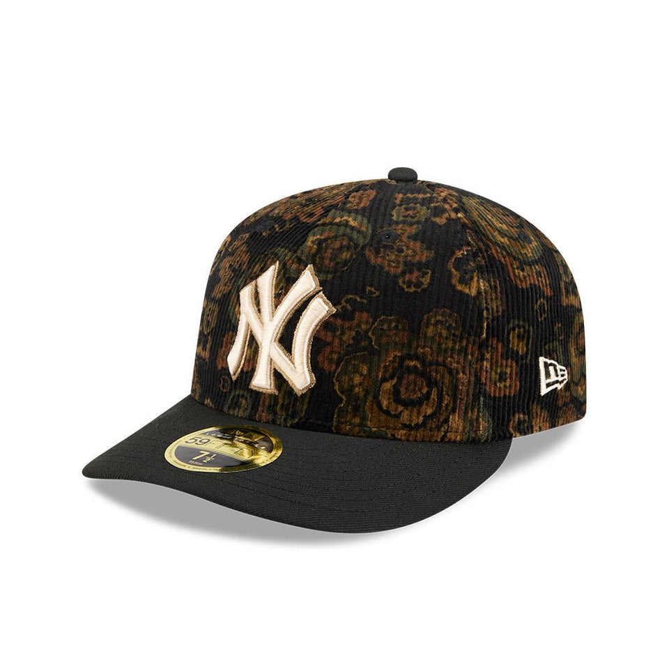 LP 59FIFTY Floral Corduroy ニューヨーク・ヤンキース ブラック - 14724289 - 700 | NEW ERA ニューエラ公式オンラインストア