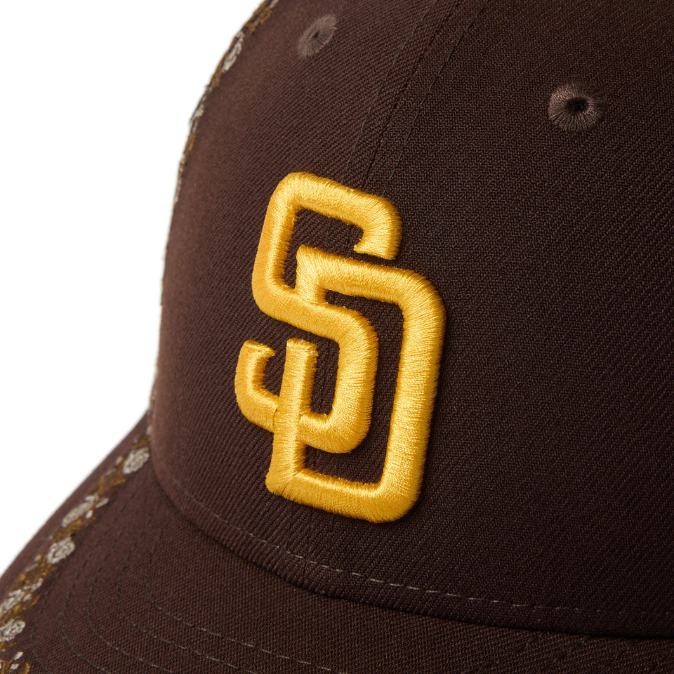 LP 59FIFTY MLB Rose Embroidery サンディエゴ・パドレス バーントウッド - 14667661 - 700 | NEW ERA ニューエラ公式オンラインストア