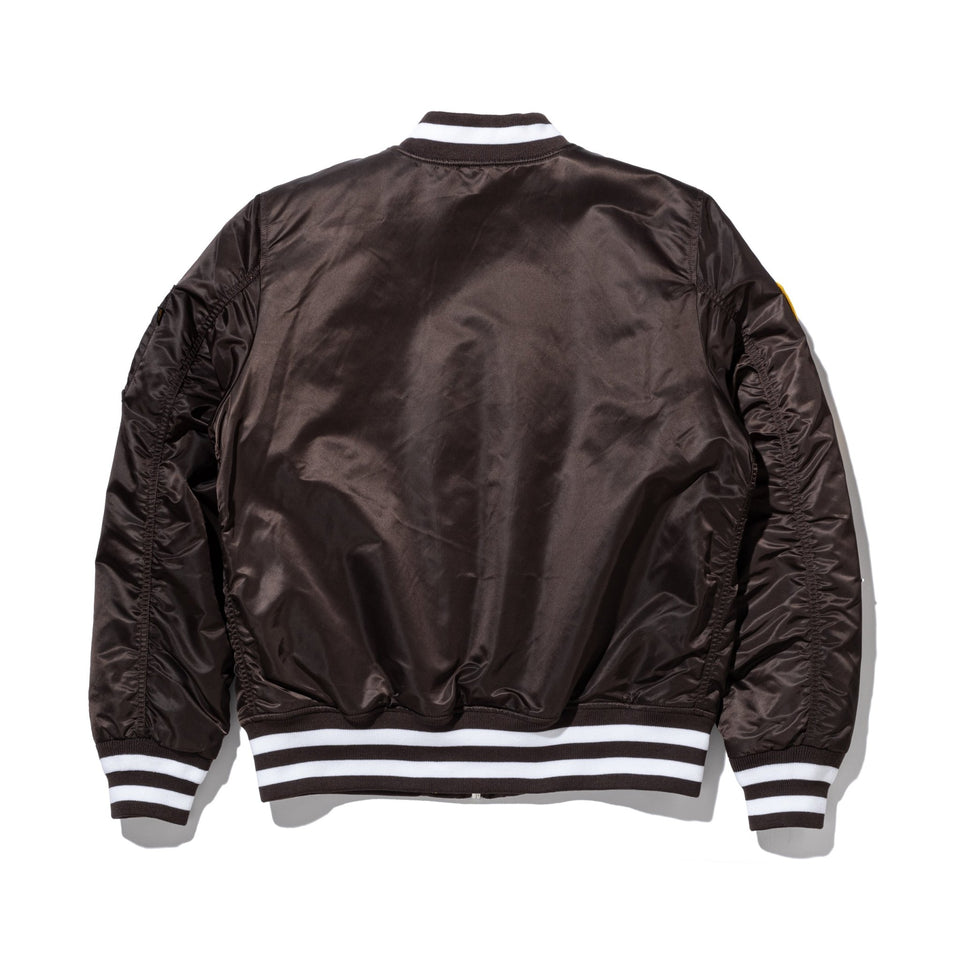 MA - 1 ボンバージャケット Alpha Industries サンディエゴ・パドレス ブラウン - 14667153 - S | NEW ERA ニューエラ公式オンラインストア