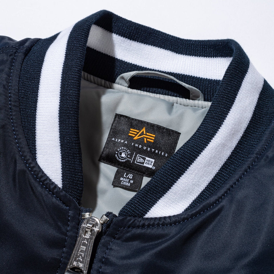 MA - 1 ボンバージャケット Alpha Industries ニューヨーク・ヤンキース ネイビー - 14667154 - S | NEW ERA ニューエラ公式オンラインストア