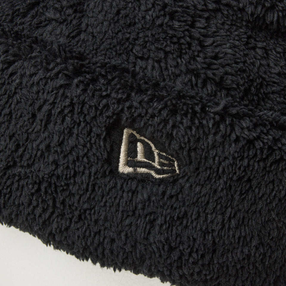 ベーシック カフニット Mink Fleece ウーブンパッチ ブラック - 14312163 - OSFM | NEW ERA ニューエラ公式オンラインストア