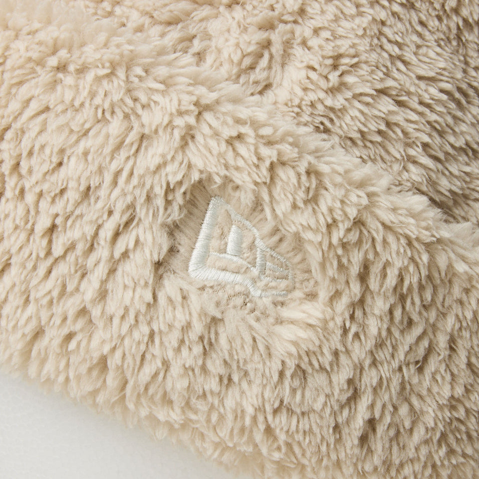 ベーシック カフニット Mink Fleece ウーブンパッチ ベージュ - 14312164 - OSFM | NEW ERA ニューエラ公式オンラインストア