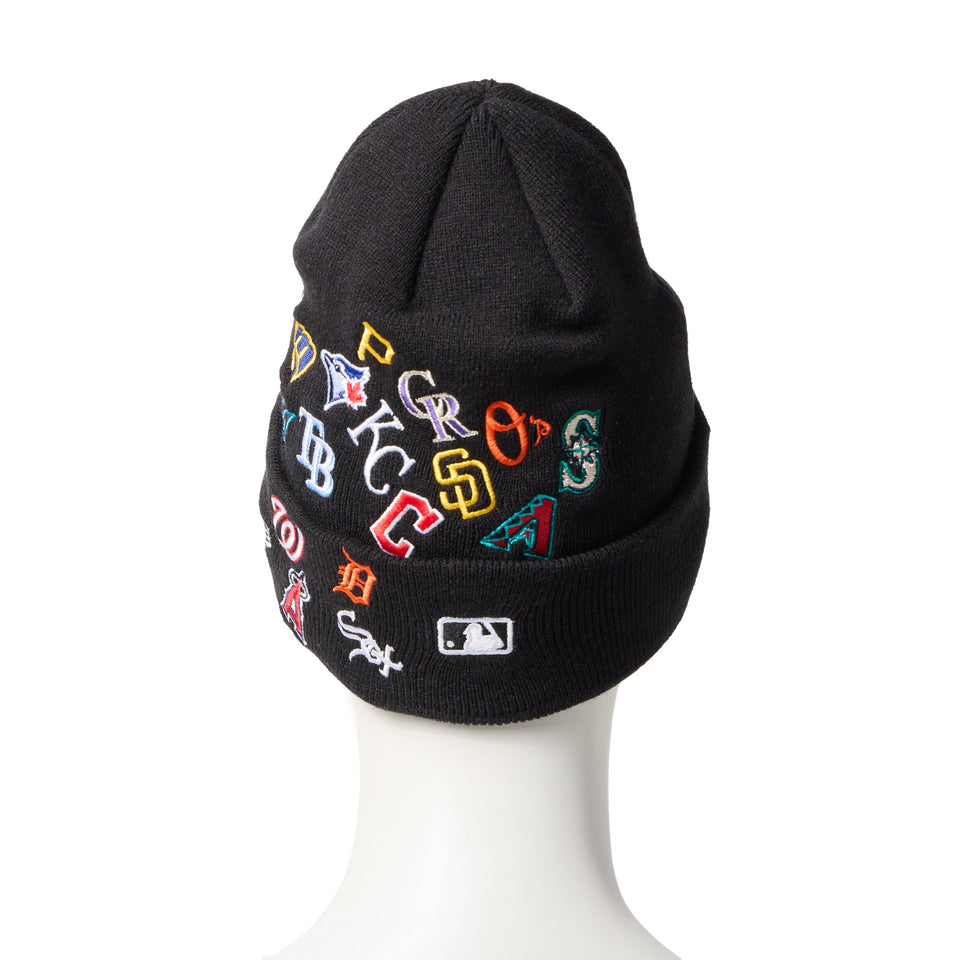 ベーシック カフニット チームロゴ オールオーバー MLB ブラック - 14670076 - OSFM | NEW ERA ニューエラ公式オンラインストア