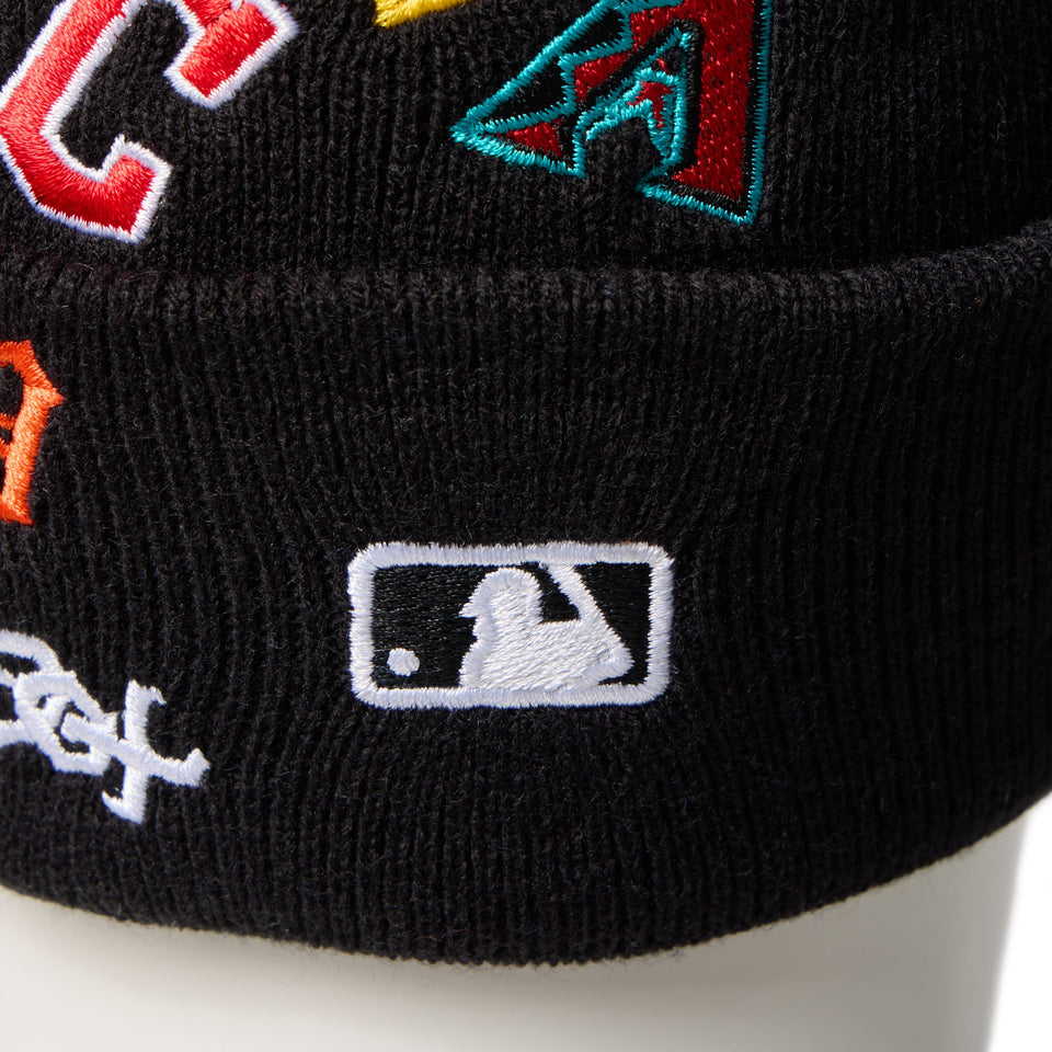 ベーシック カフニット チームロゴ オールオーバー MLB ブラック - 14670076 - OSFM | NEW ERA ニューエラ公式オンラインストア