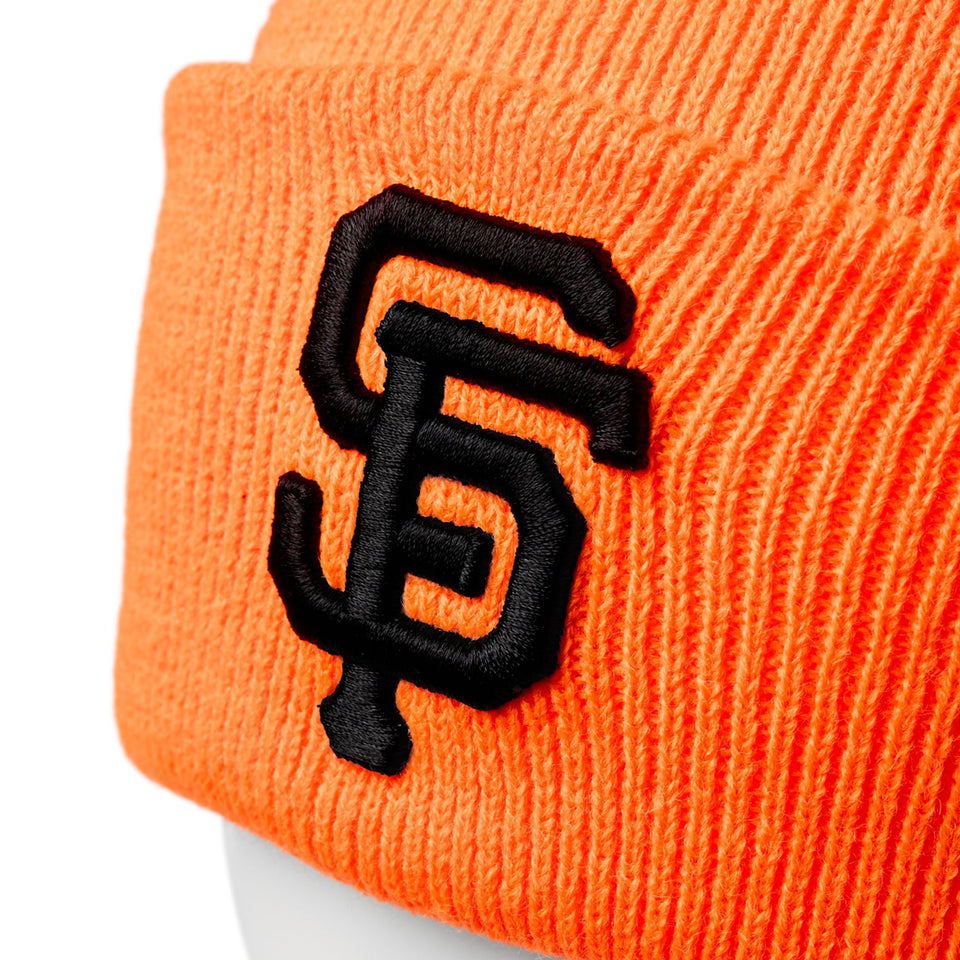 ベーシック カフニット MLB Team Logo サンフランシスコ・ジャイアンツ ネオンオレンジ - 14670056 - OSFM | NEW ERA ニューエラ公式オンラインストア