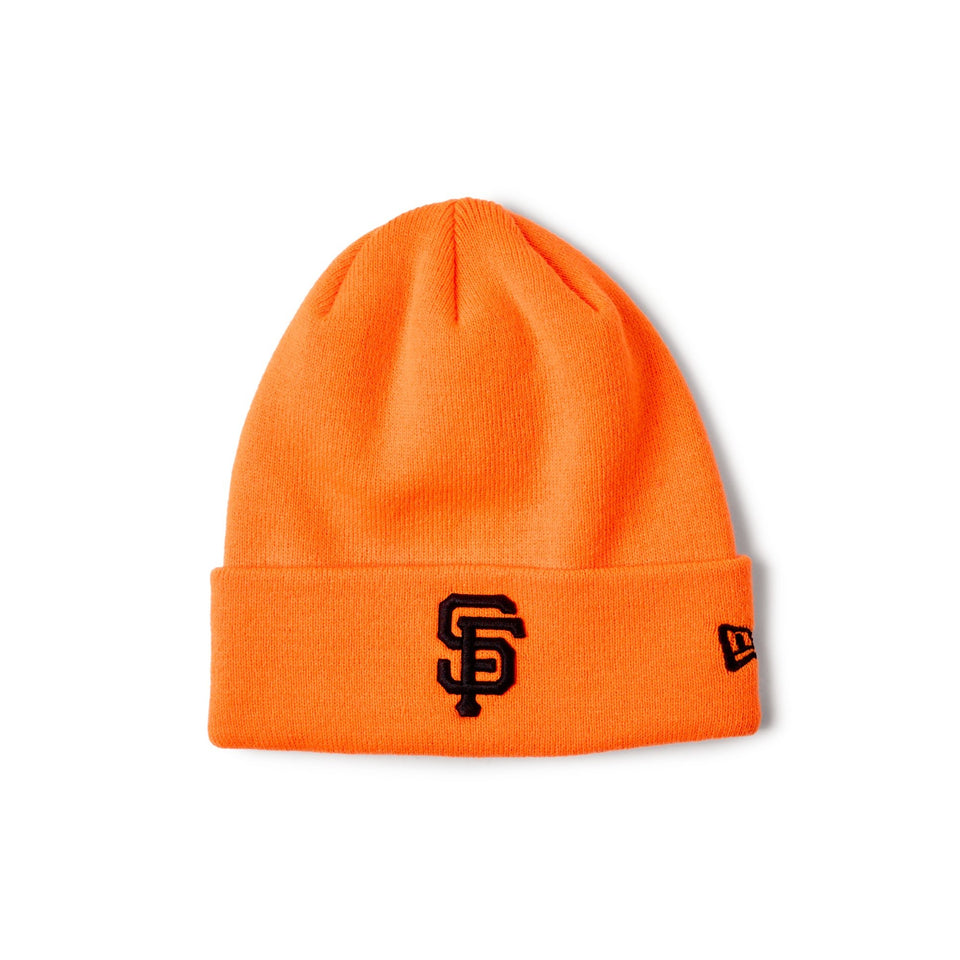 ベーシック カフニット MLB Team Logo サンフランシスコ・ジャイアンツ ネオンオレンジ - 14670056 - OSFM | NEW ERA ニューエラ公式オンラインストア