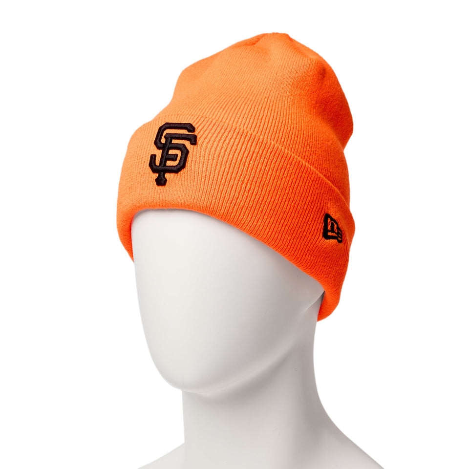 ベーシック カフニット MLB Team Logo サンフランシスコ・ジャイアンツ ネオンオレンジ - 14670056 - OSFM | NEW ERA ニューエラ公式オンラインストア