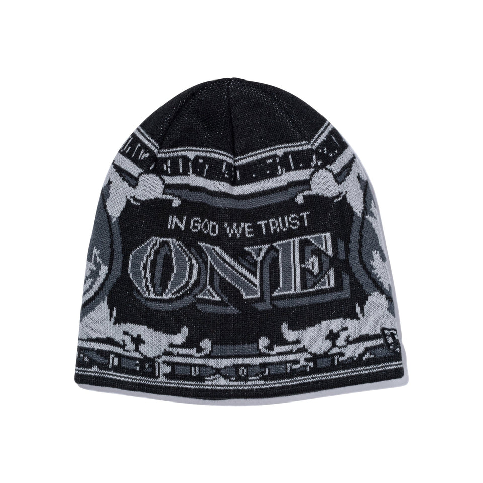 ベーシック ビーニー グラフィック Money ブラック/グレー - 14746761-OSFM | NEW ERA ニューエラ公式オンラインストア