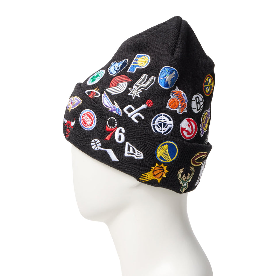 ベーシック カフニット チームロゴ オールオーバー NBA ブラック - 14670068 - OSFM | NEW ERA ニューエラ公式オンラインストア