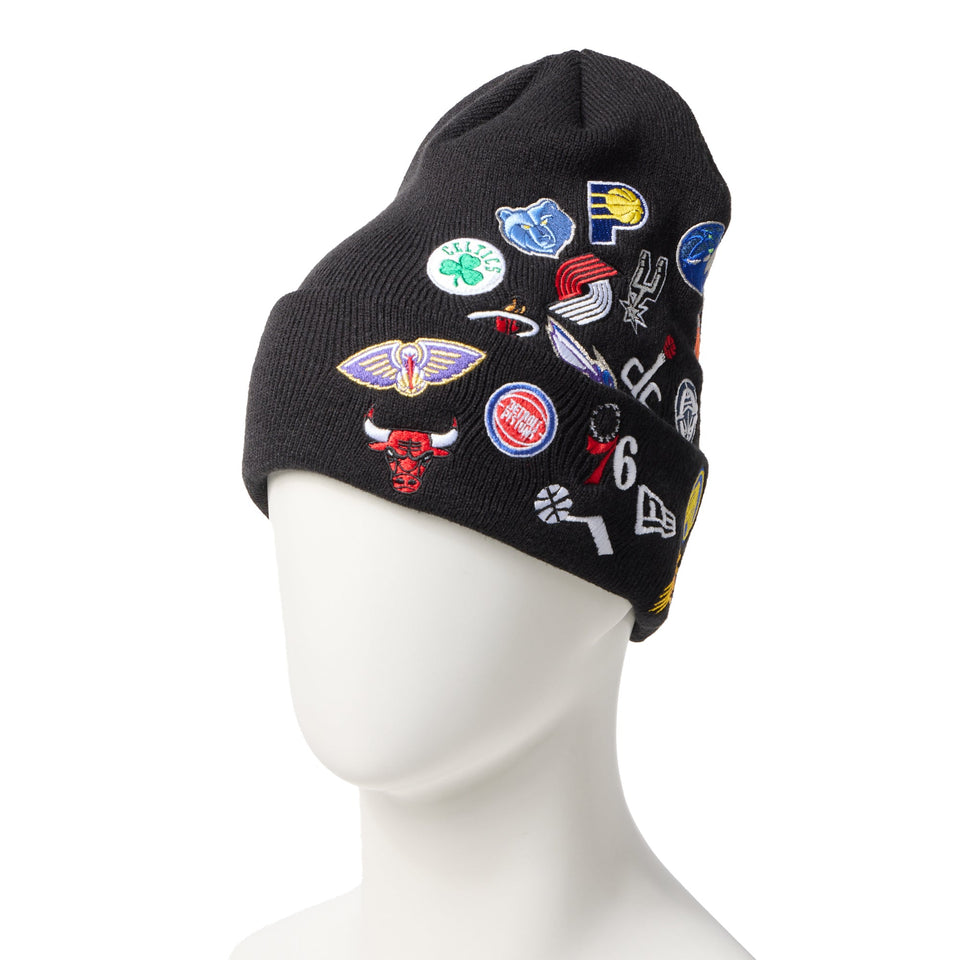 ベーシック カフニット チームロゴ オールオーバー NBA ブラック - 14670068 - OSFM | NEW ERA ニューエラ公式オンラインストア