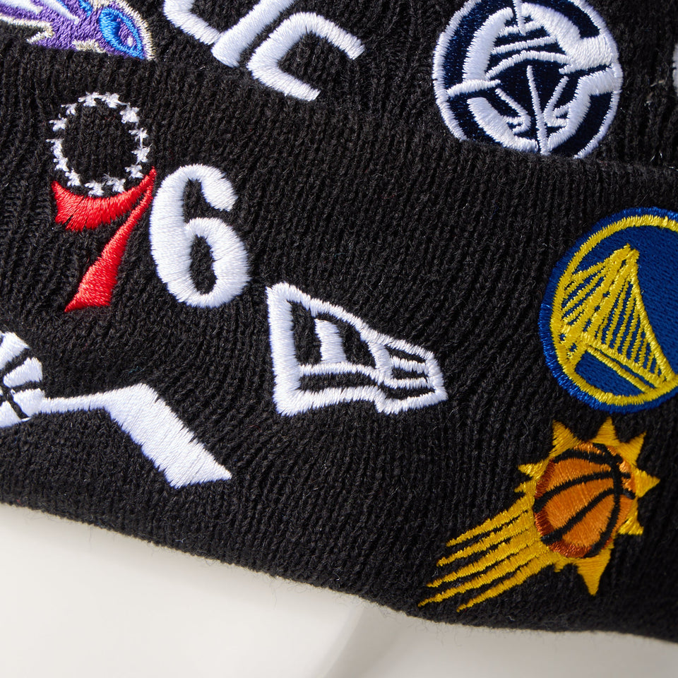 ベーシック カフニット チームロゴ オールオーバー NBA ブラック - 14670068 - OSFM | NEW ERA ニューエラ公式オンラインストア