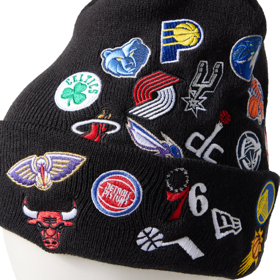 ベーシック カフニット チームロゴ オールオーバー NBA ブラック - 14670068 - OSFM | NEW ERA ニューエラ公式オンラインストア