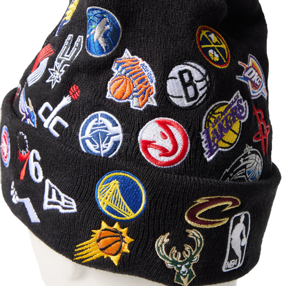 ベーシック カフニット チームロゴ オールオーバー NBA ブラック - 14670068 - OSFM | NEW ERA ニューエラ公式オンラインストア