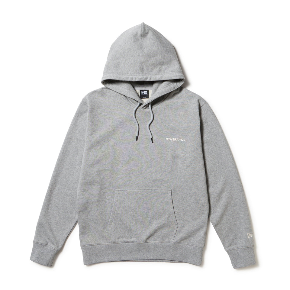 【値下げ中】fourteen フード付きグレーフーディースウェット 裏毛 スウェット プルオーバーフーディー NEW ERA 1920 ヘザー