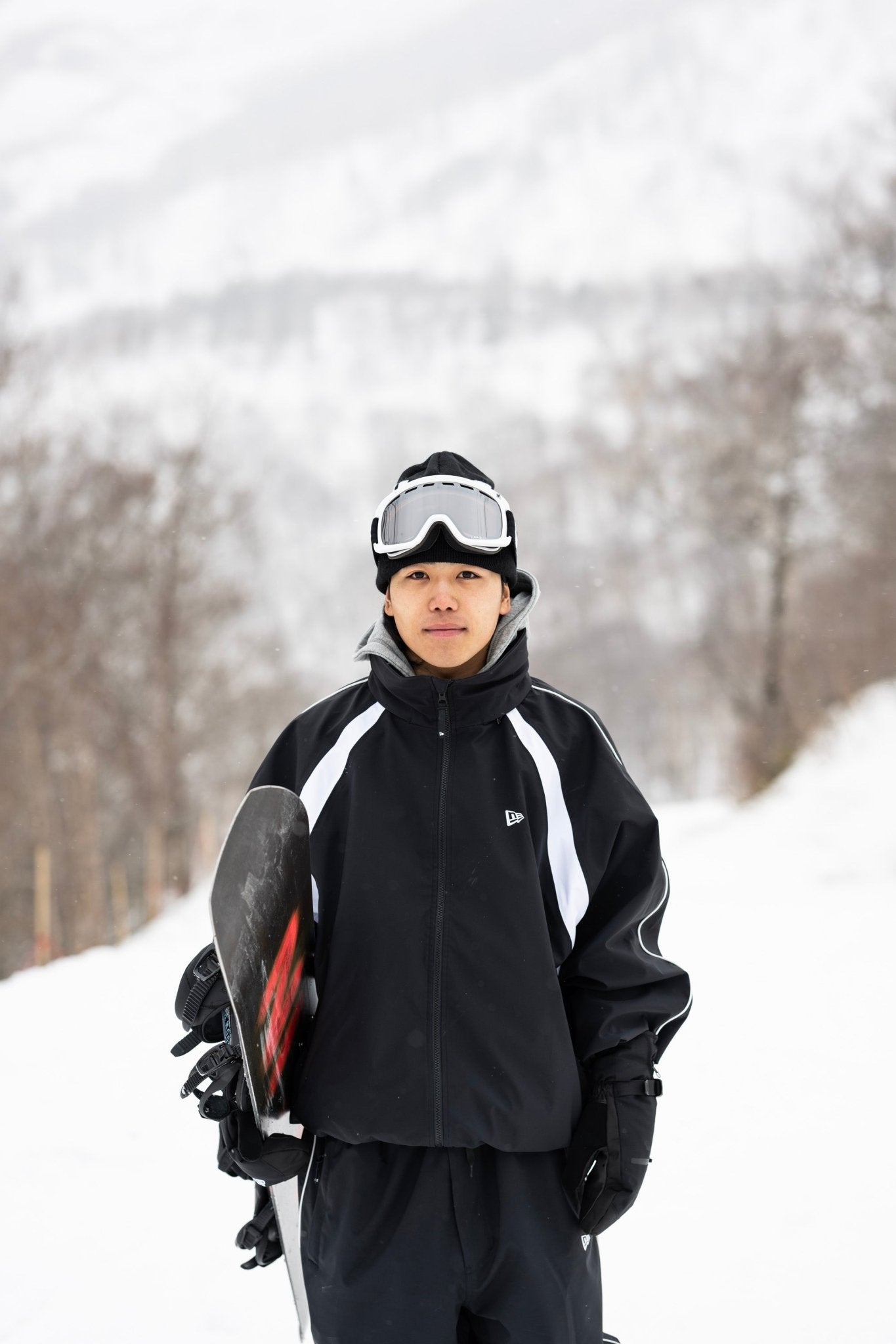 スノートラックジャケット NEW ERA SNOWBOARDING パイピング ブラック 5