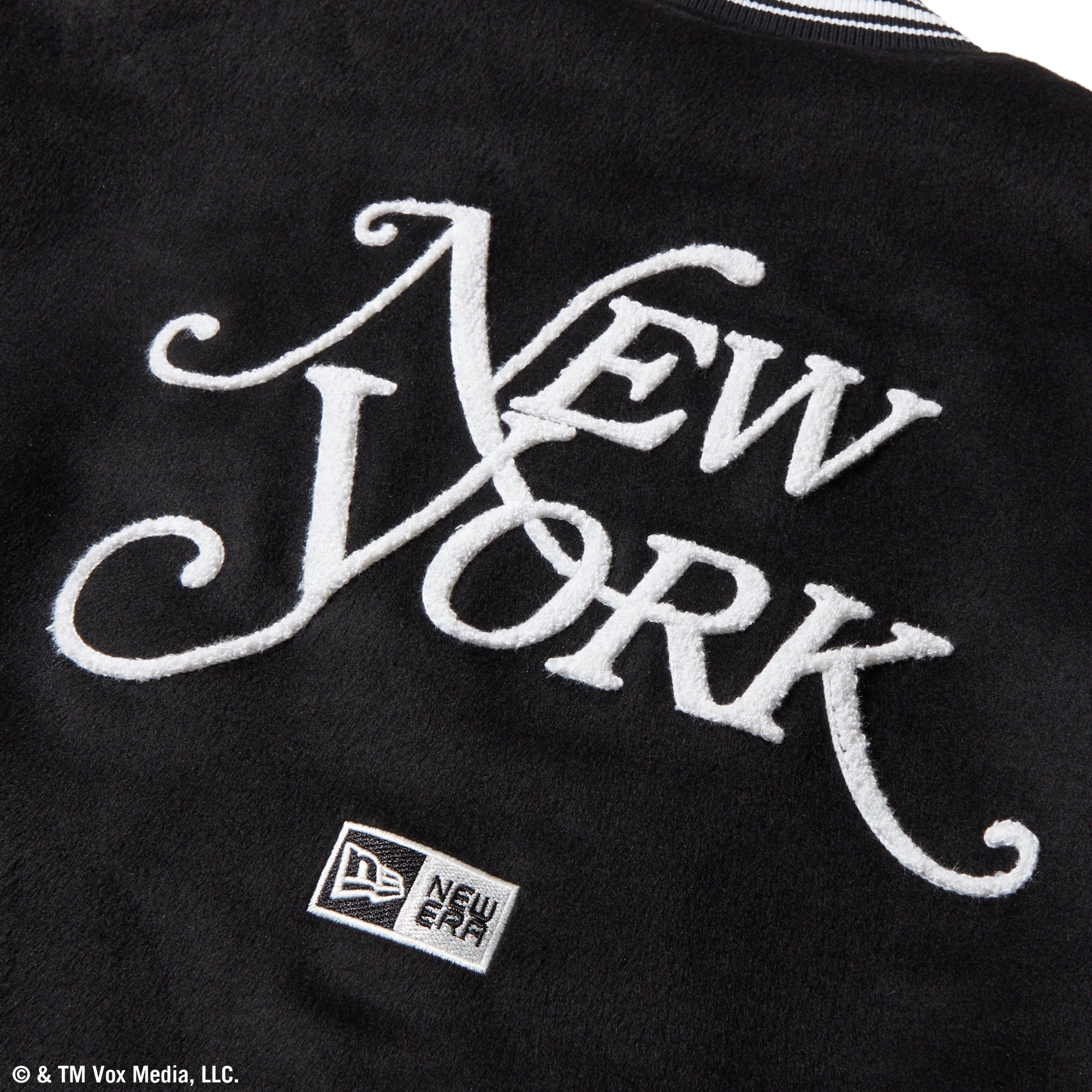 メルトン ヴァーシティジャケット New York Magazine ブラック 9
