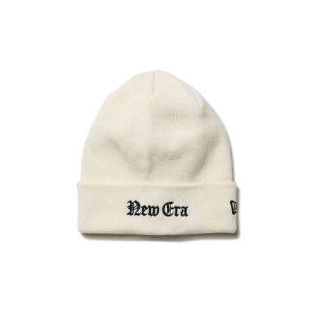 ベーシック カフニット Old English NEW ERA オフホワイト