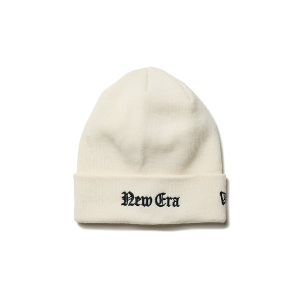 ベーシック カフニット Old English NEW ERA オフホワイト