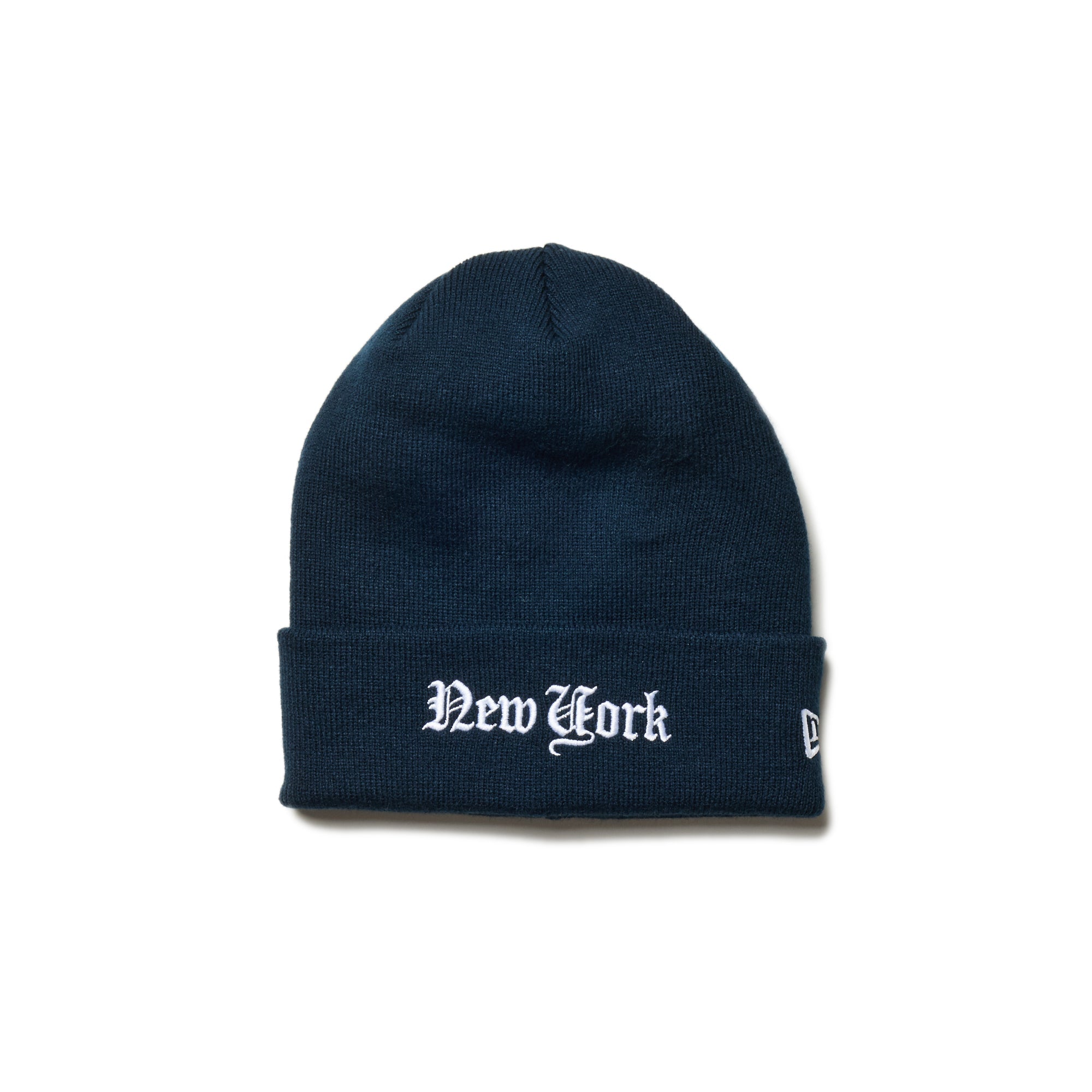 ベーシック カフニット Old English New York ネイビー
