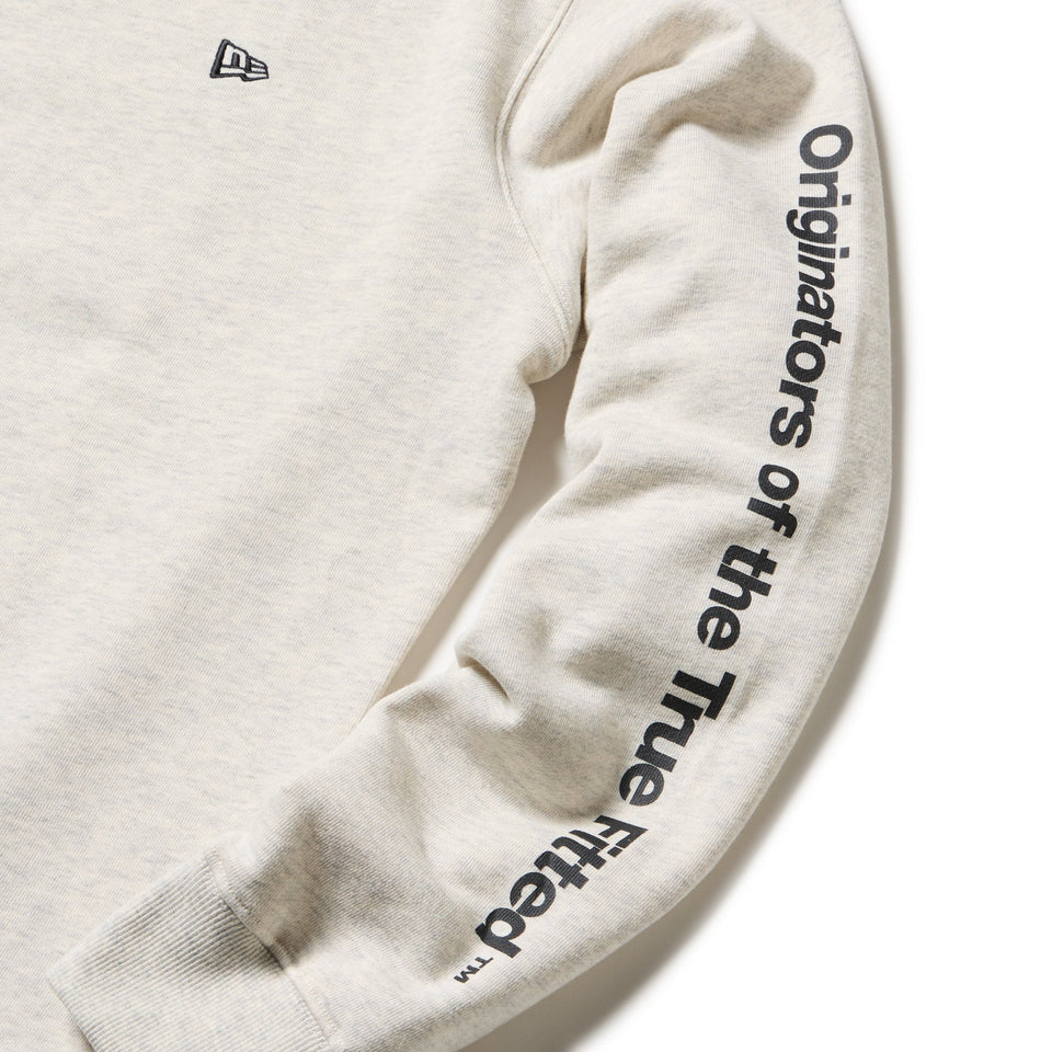 裏毛 スウェット クルーネック Origiators of the True Fitted オートミール - 14682654 - S | NEW ERA ニューエラ公式オンラインストア