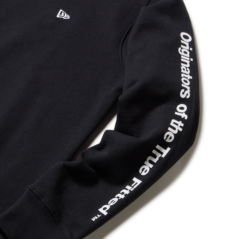裏毛 スウェット クルーネック Origiators of the True Fitted ブラック - 14682655 - S | NEW ERA ニューエラ公式オンラインストア
