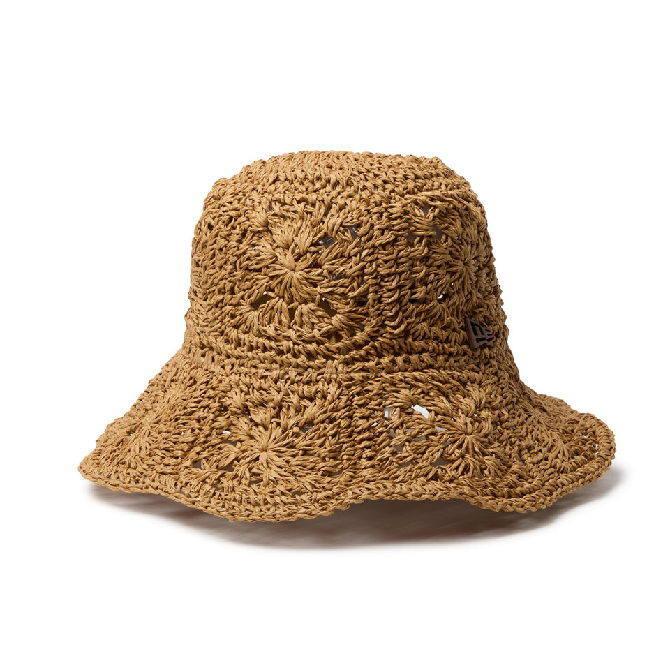 アドベンチャー ワイドブリム Paper Crochet Hat ベージュ