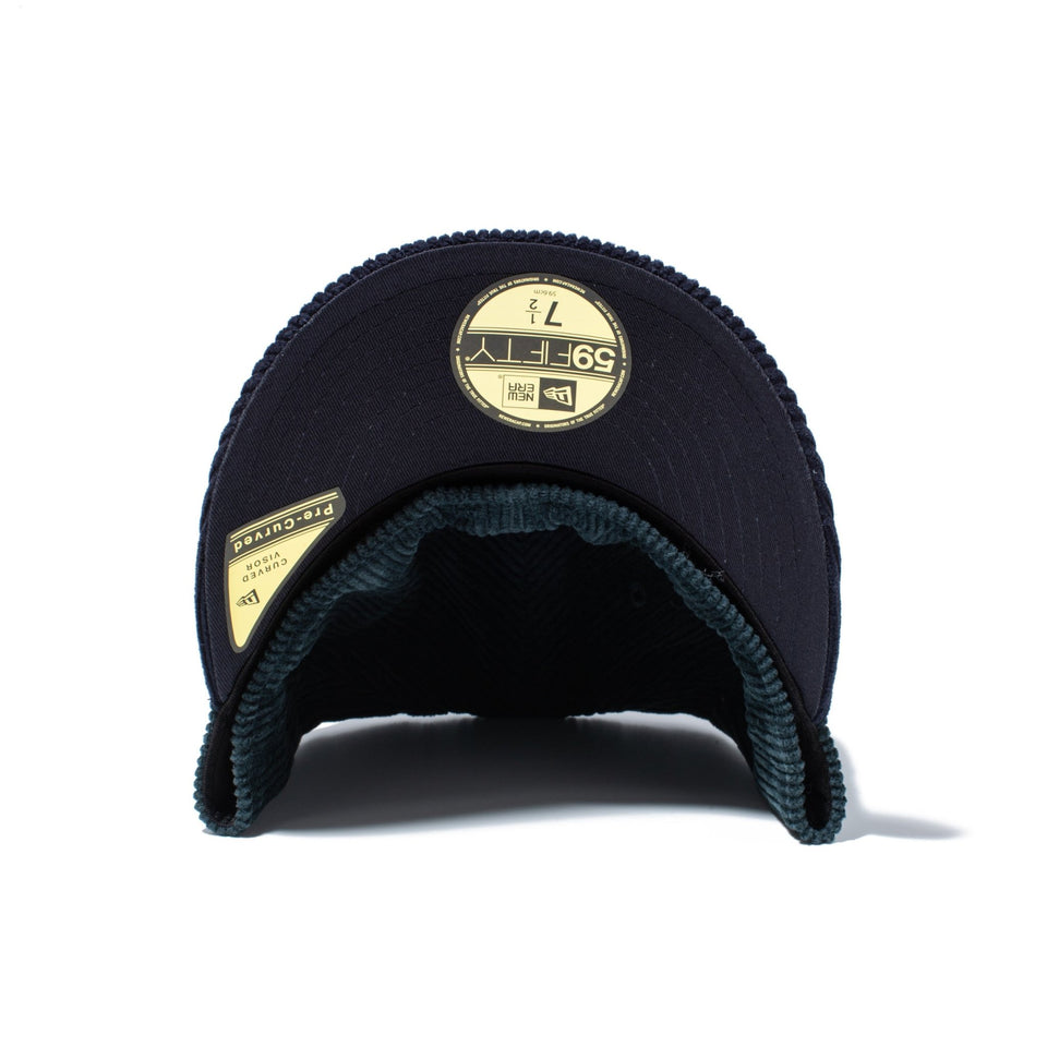 PC 59FIFTY 2 - Tone Corduroy コーデュロイ ベーシック グリーン ネイビーバイザー - 14866545 - 700 | NEW ERA ニューエラ公式オンラインストア