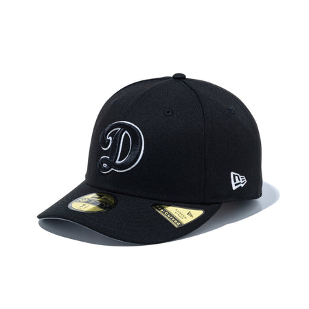 ニューエラ　59FIFTY ロサンゼルス　ドジャース　Dロゴ　オールブラック pc-59fifty-black-white-d-